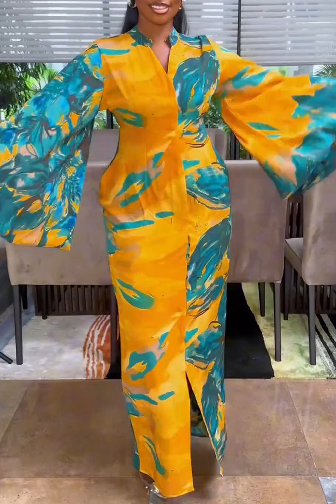Casual Street Daily Vacation V Neck Dresses