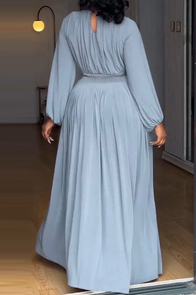 Casual Daily Solid Color Basic O Neck Long Sleeve Two Pieces