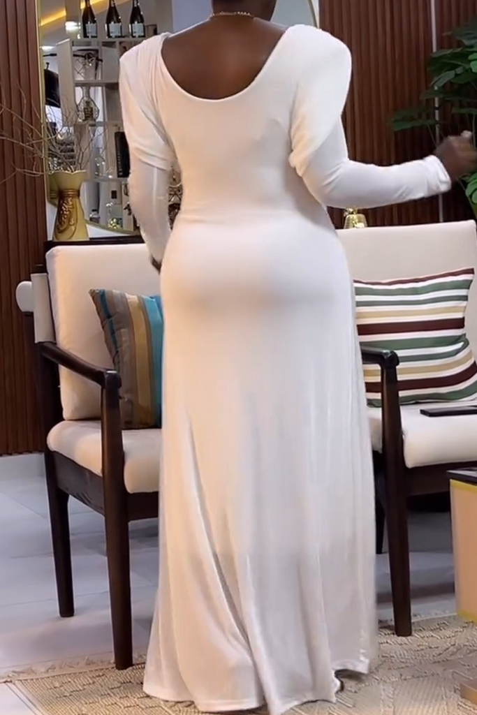 Prom Birthday Solid Color Metal Accessories Trim Ruched Conventional Collar Straight Dresses
