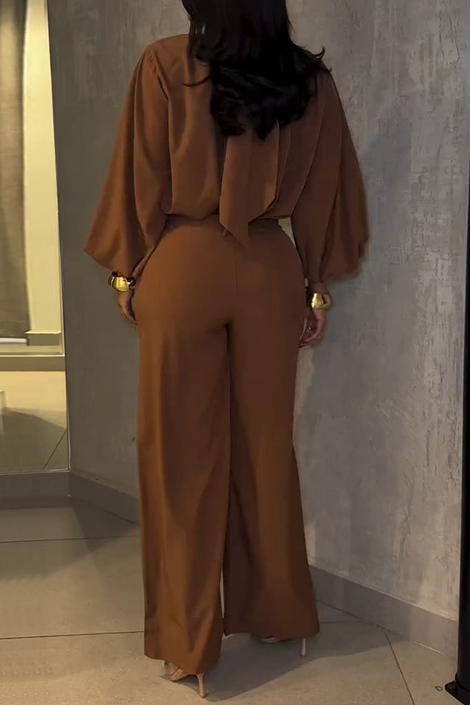 Casual Daily Solid Color Basic Half A Turtleneck Long Sleeve Two Pieces (Without Belt)