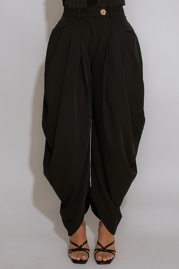 Casual Daily Solid Color Ruched Regular High Waist Conventional Solid Color Bottoms
