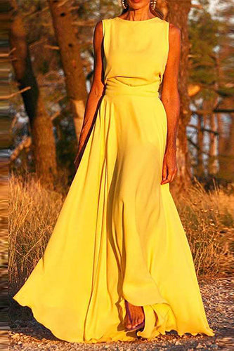 Vintage Sleeveless Sexy Maxi Sundress Casual Maxi Dress