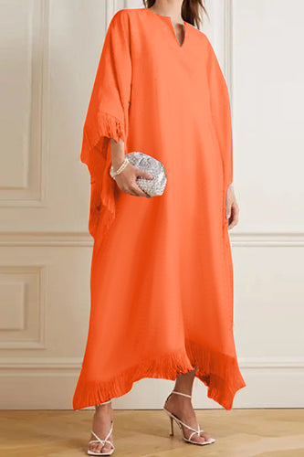 Elegant V-Neck Bat Sleeve Party Maxi Dress