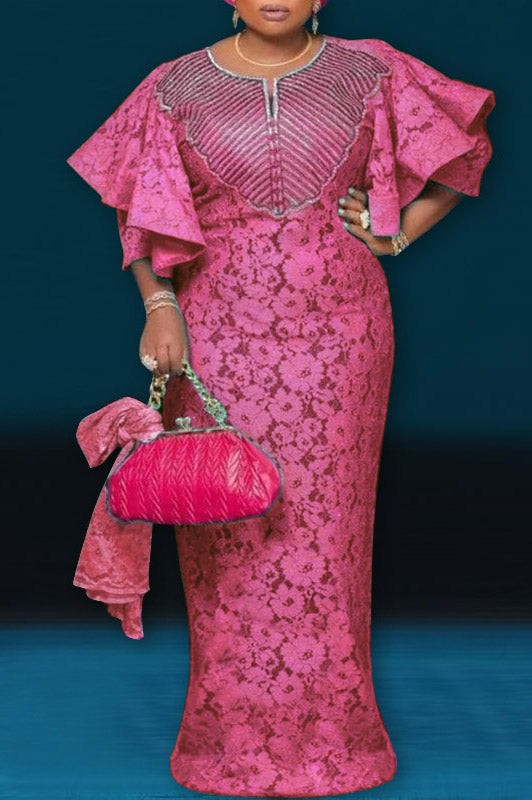 Vintage Fashion Casual Loose Printed Maxi Dress