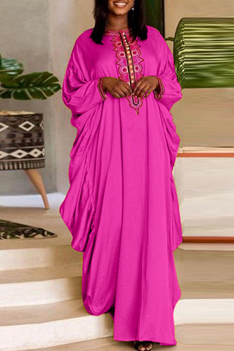 Elegant Long Sleeve Pleated Party A-Line Dress